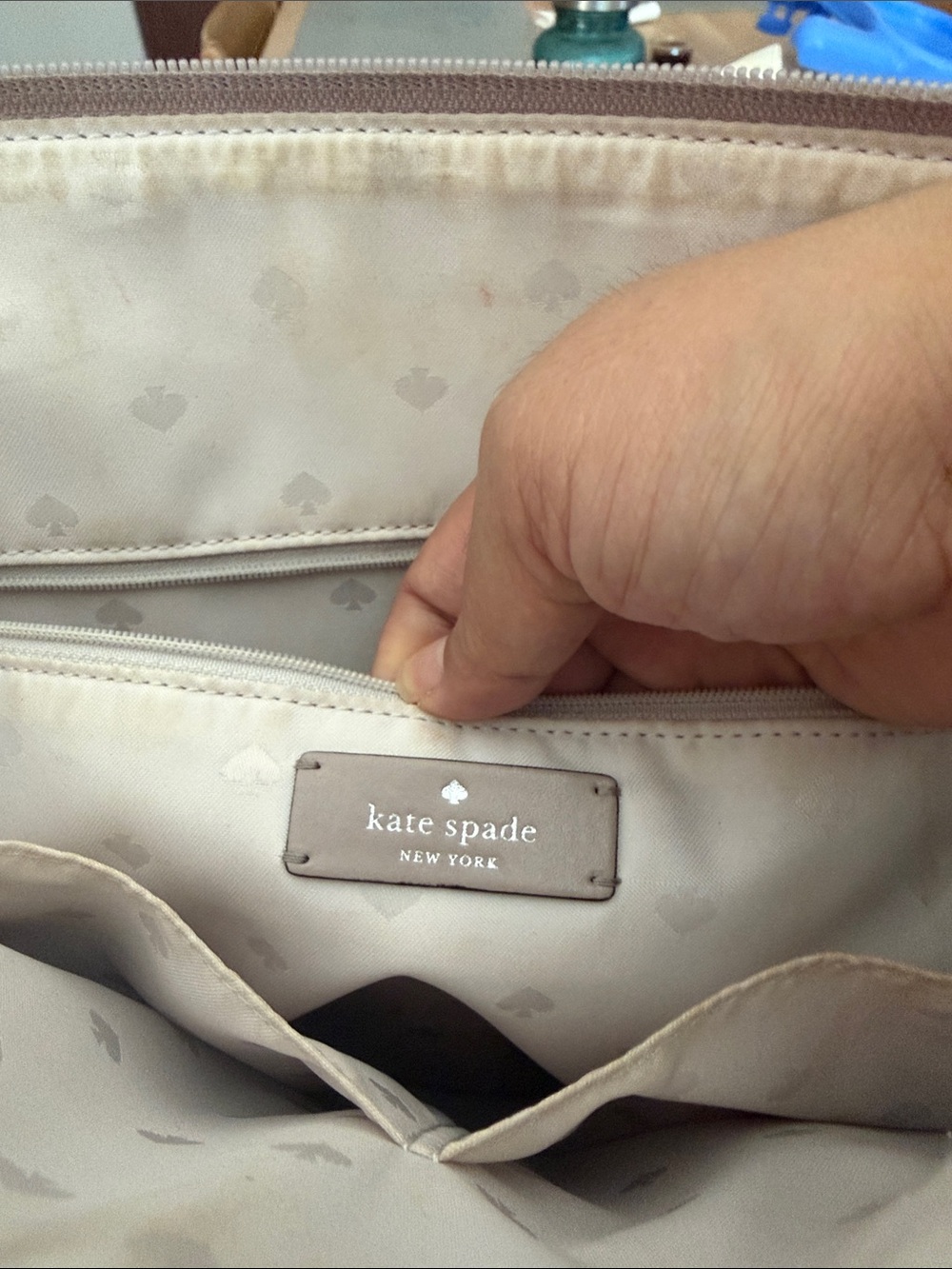 kate spade pale pink tote bag - Picture 2 of 6